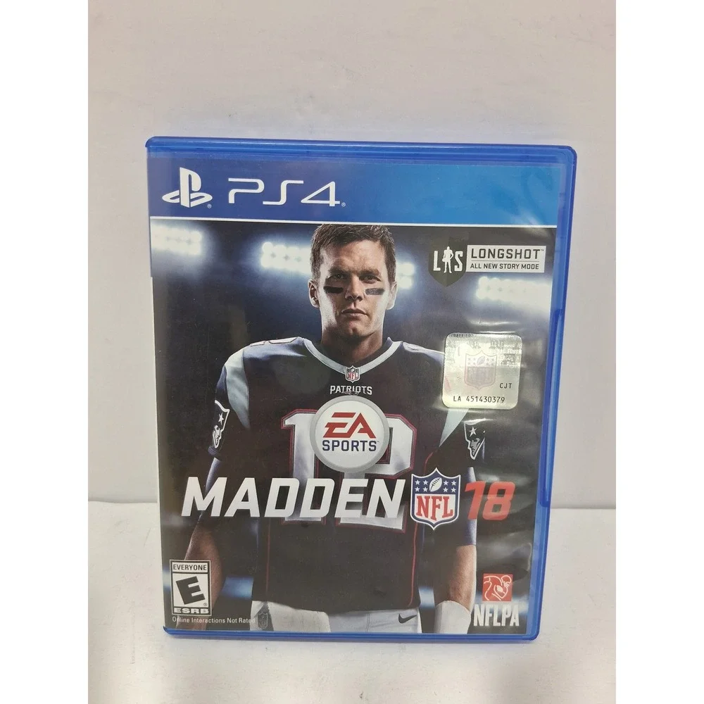 Madden NFL 18 Sony PlayStation 4 PS4 Tom Brady Patriots Football Game CIB